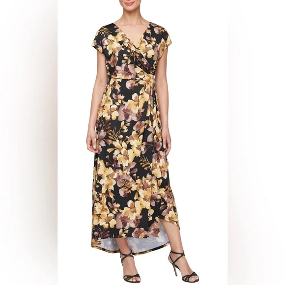 slim fit dress slacks SL Fashion Embellished V-Neck Sleeveless Tiered Sharkbite Hem Solid Ch –  Curated Brands main image 1
